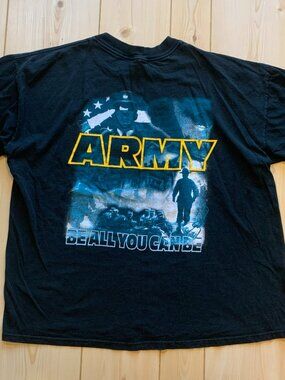 Vintage Y2K Army Be All You Can Be Military Jerzees Navy Air Force T-Shirt M